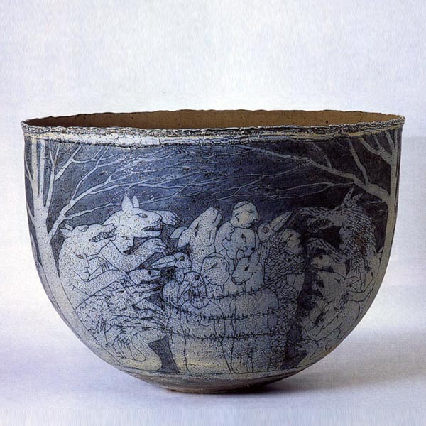 Stor skål, h. 42 cm d. 58 com, 1998